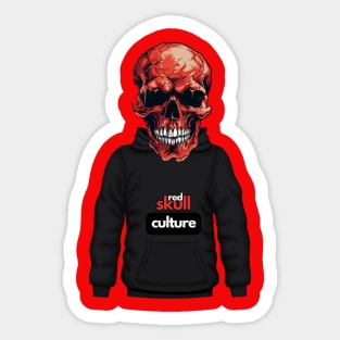 Red Skull Culture, Festival t-shirts, Unisex t-shirts, tees, men's t-shirt, women's t-shirt, summer t-shirts, trendy t-shirt, hoodies, gifts Sticker